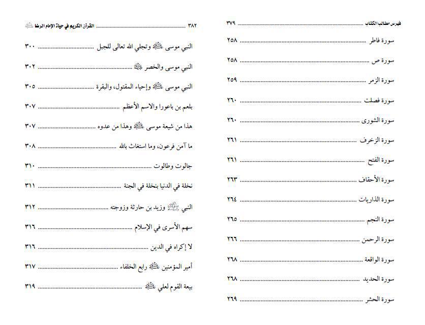 القرآن الكريم في حياة الإمام الرضا القرآن الكريم في حياة الإمام الرضا