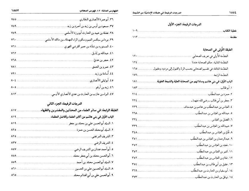 الدرجات الرفيعة في طبقات الإمامية من الشيعة