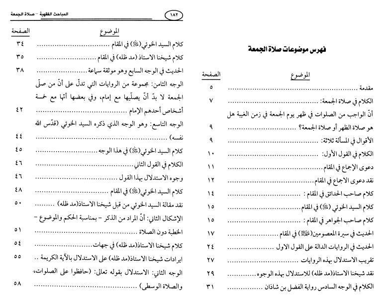 المباحث الفقهية صلاة الجمعة