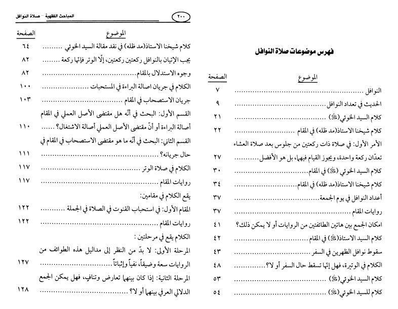 المباحث الفقهية صلاة النوافل