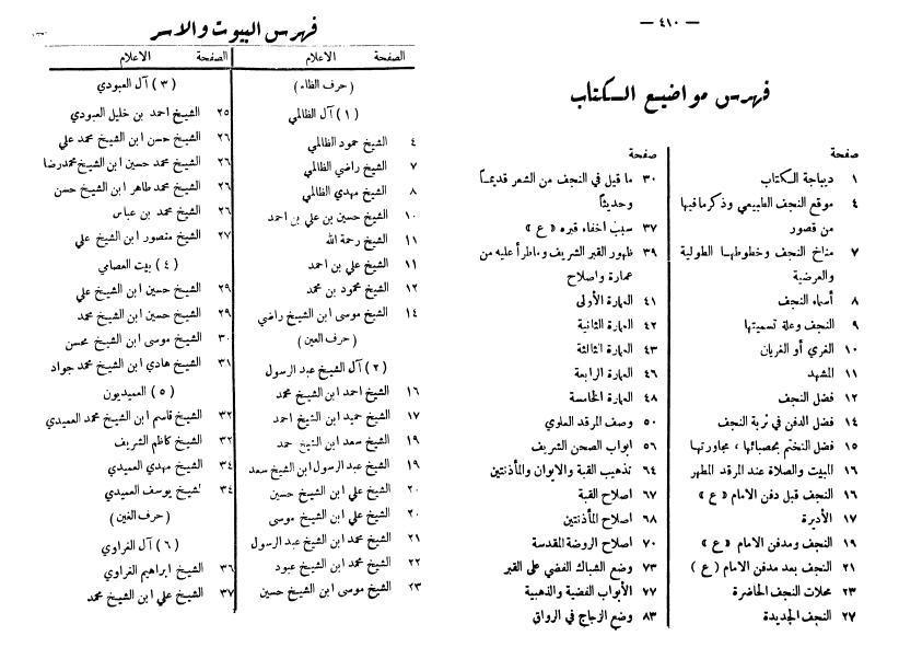 ماضي النجف وحاضرها 