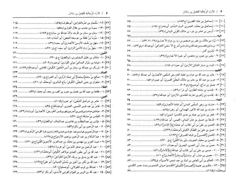 الآراء الرجالية للفضل بن شاذان