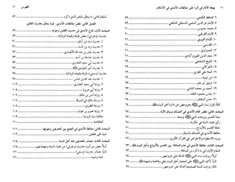 بهجة الأنام في الرد على مغالطات الآمدي في الإحكام