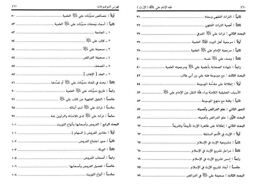 فقه الإمام علي، الإرث فقه الإمام علي، الإرث