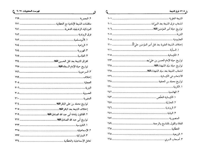 فرق الشيعة فرق الشيعة
