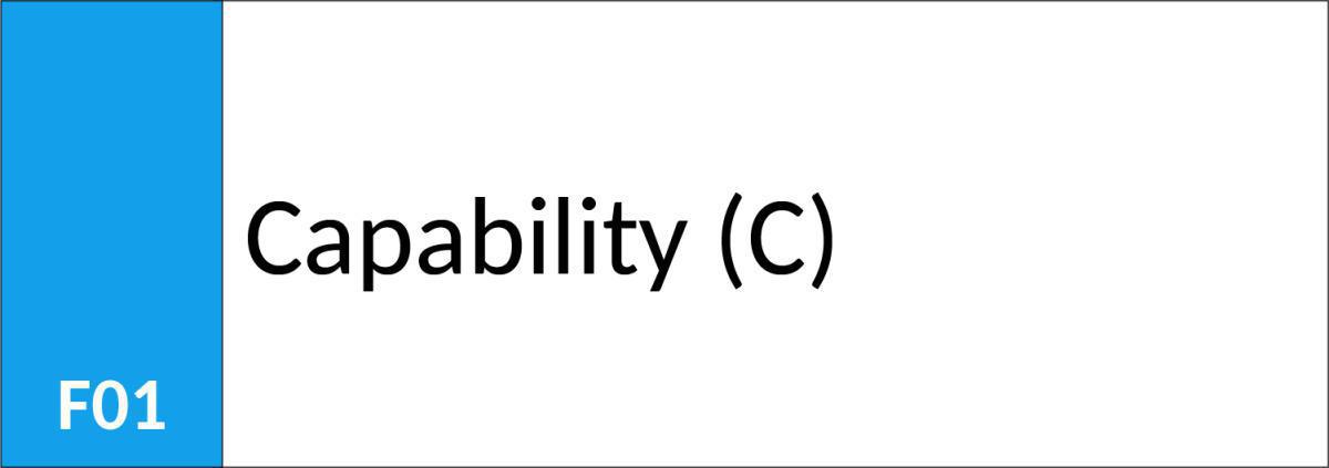 F01 Capability (C)
