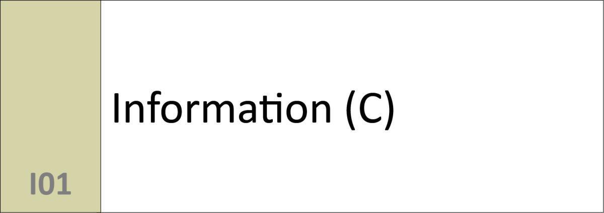 I01 Information (C)