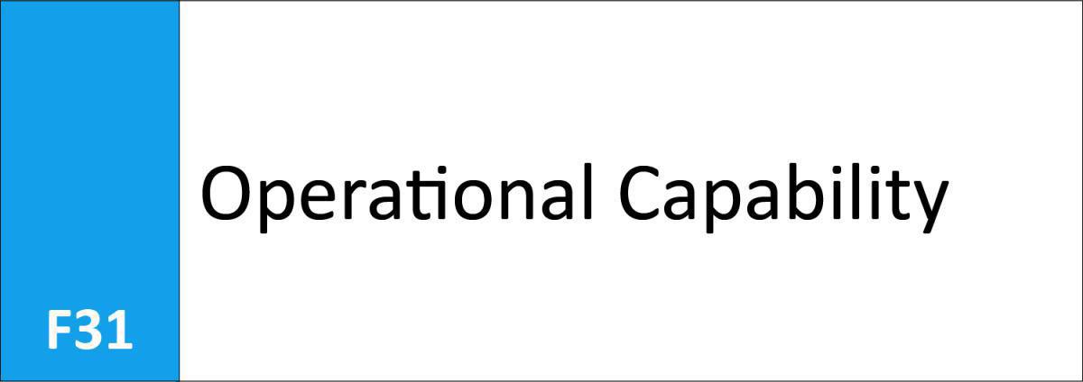 F31 Operational Capability