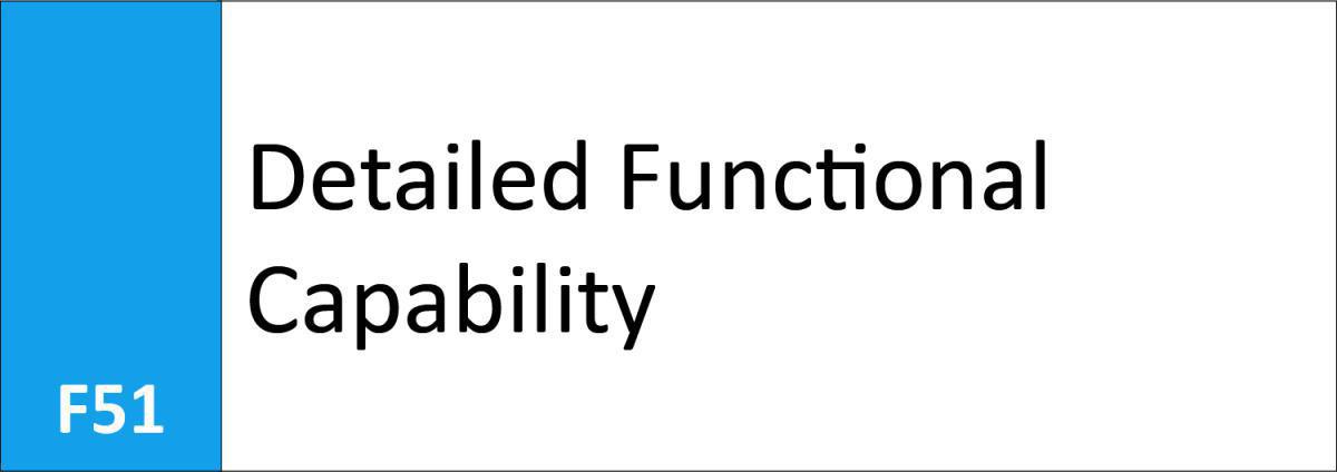 F51 Detailed Functional Capability