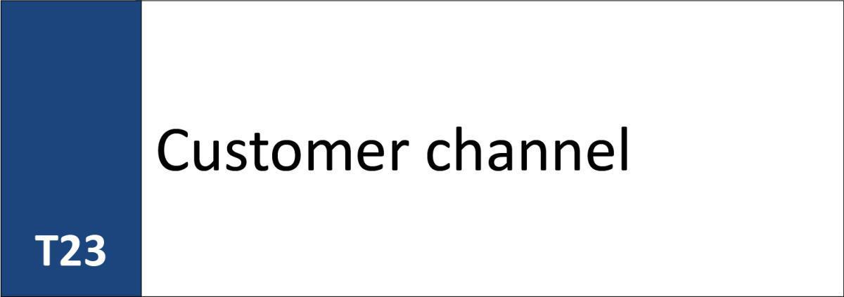 T23 Customer Channel 