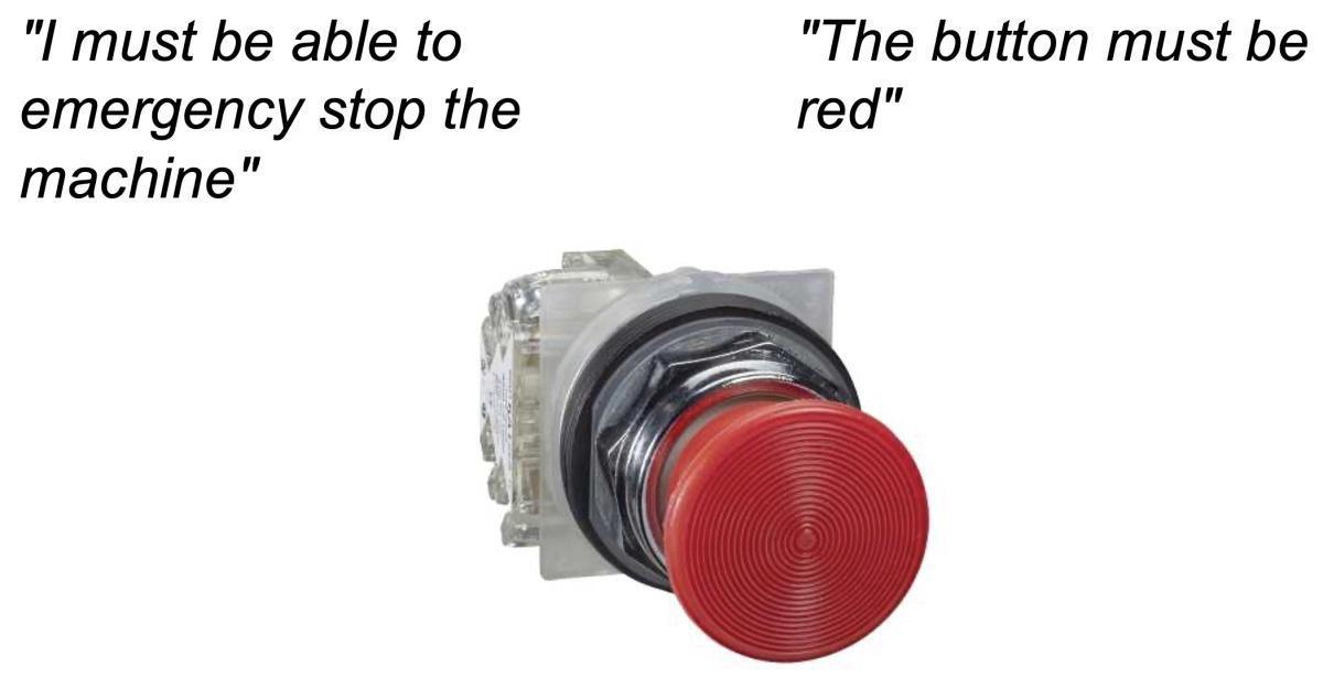 The red button