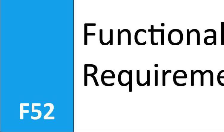 F52 Functional Requirement