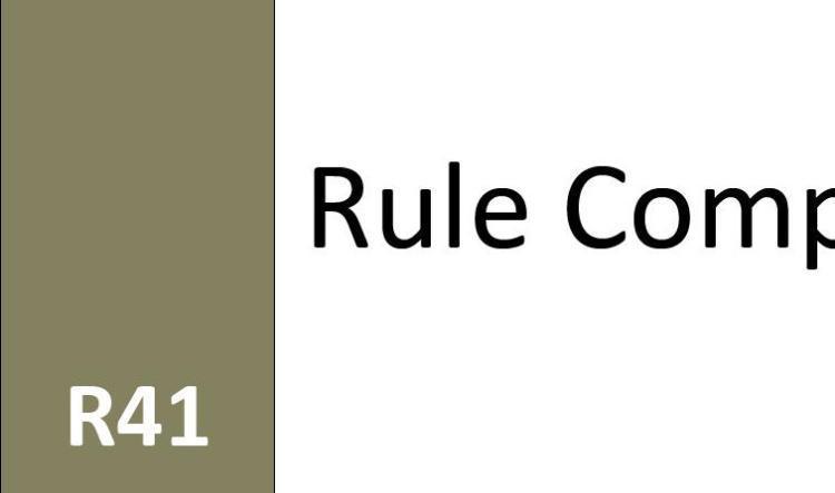 R41 Rule Component