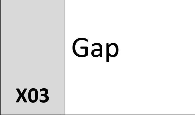 X03 Gap