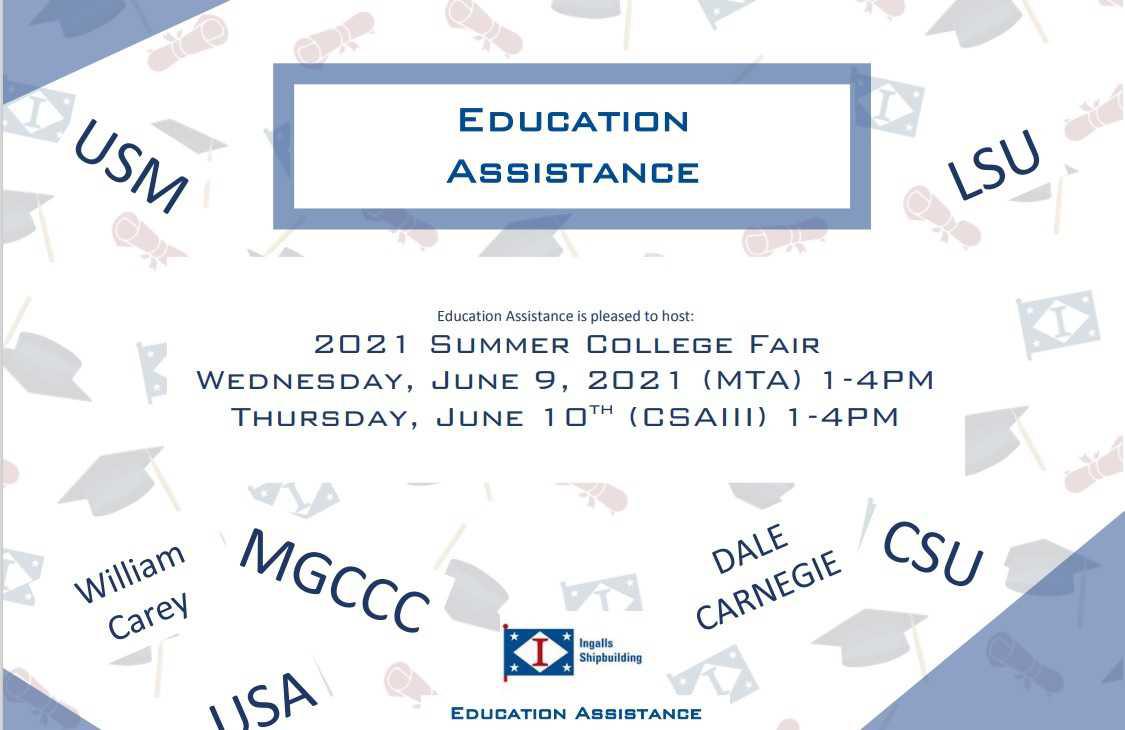Education Assistance college fair today & tomorrow*