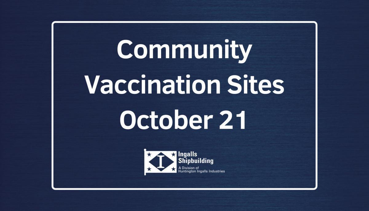 Community Vaccination Sites 10/21 Community Vaccination Sites 10/21