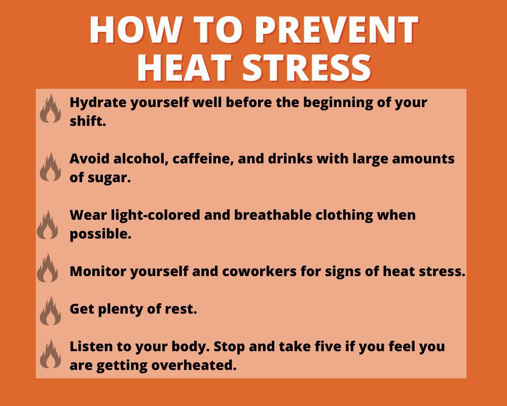 Heat Stress | What to do if you or a coworker are having an emergency