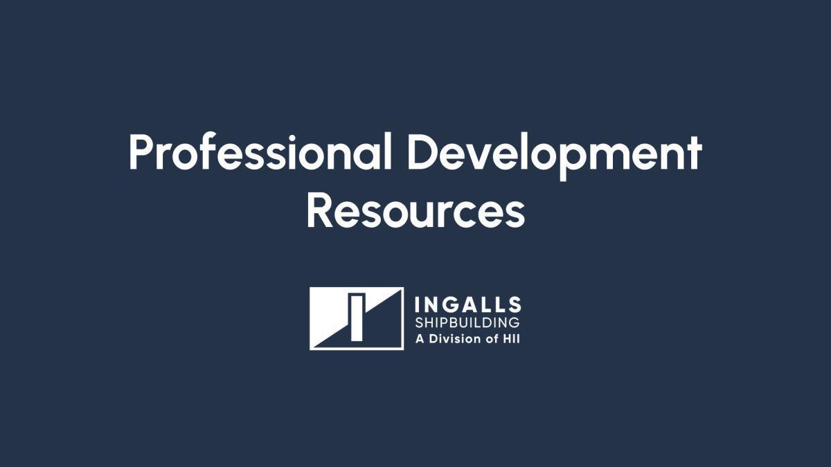 Professional Development | Helping shipbuilders reach their goals