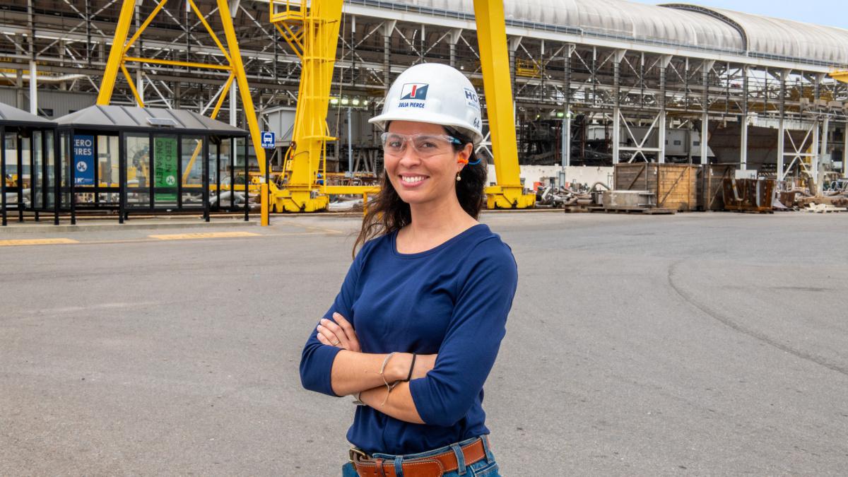 Shipbuilder Spotlight | Julia Pierce, Manager, Facilities Engineering Shipbuilder Spotlight | Julia Pierce, Manager, Facilities Engineering