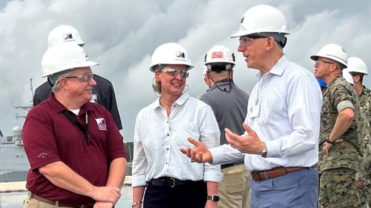  Ingalls hosts Assistant Secretary of the Navy Nickolas Guertin 