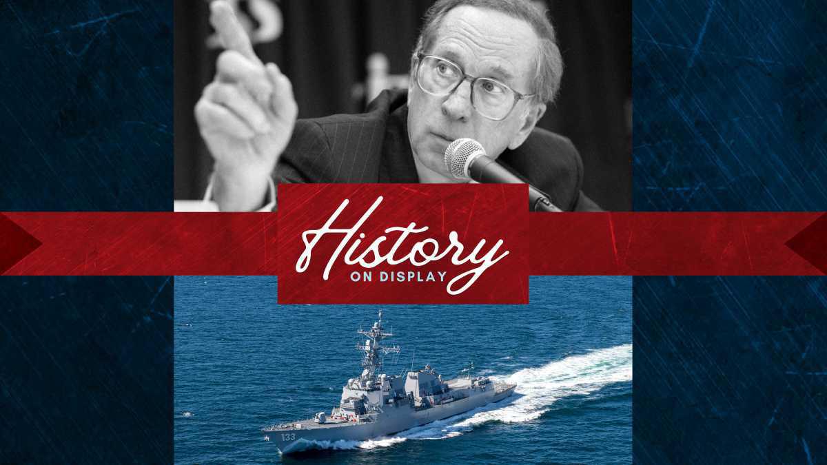 Sam Nunn (DDG 133) | Honoring the namesake and ship sponsor   Sam Nunn (DDG 133) | Honoring the namesake and ship sponsor
