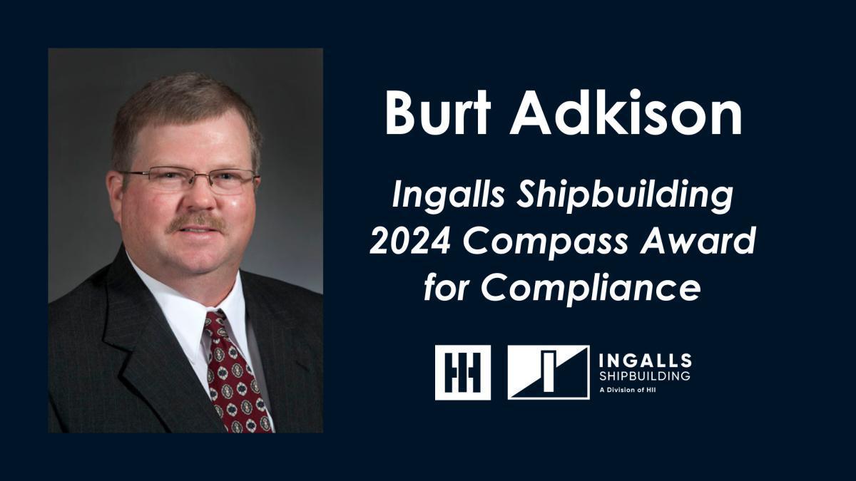 HII Compass Award for Compliance | Congratulations, Burt Adkison! 