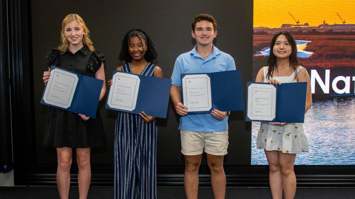 Ingalls awards National Merit Scholarships to children of shipbuilder