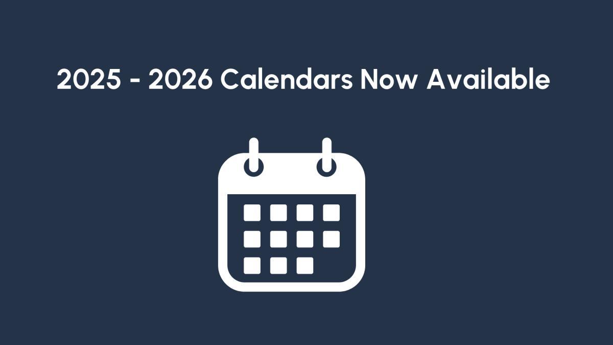 Ingalls calendars for the 2025-2026 year now available