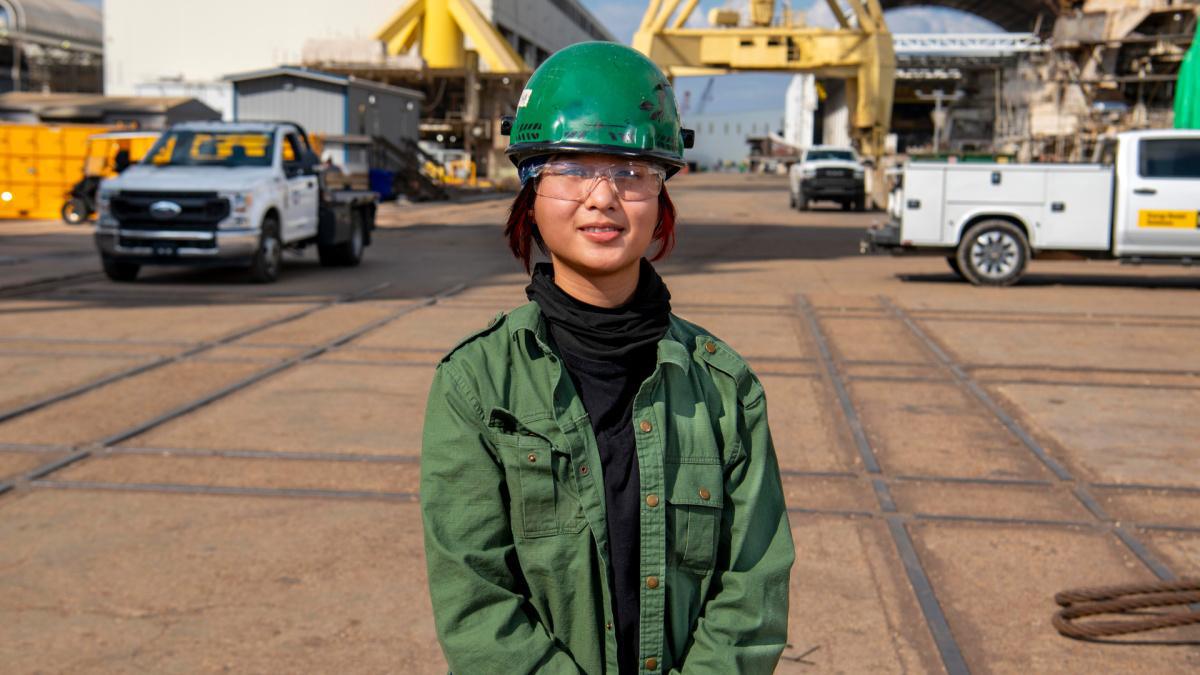 Shipbuilder Spotlight | Vivian Nguyen, Pipewelder