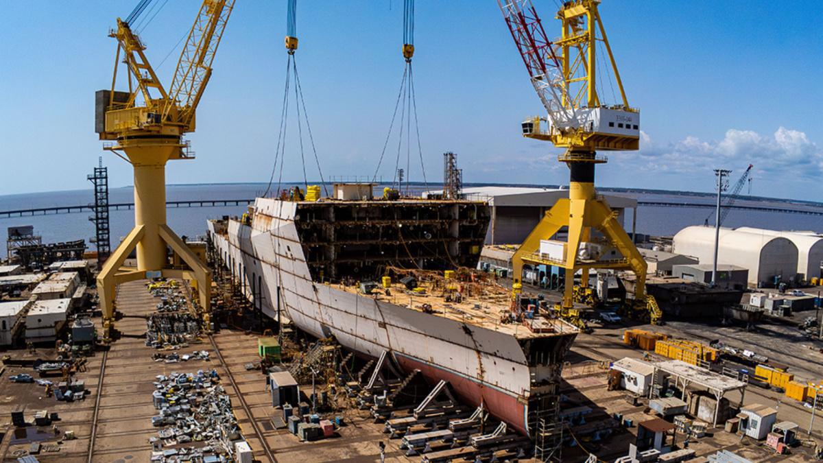 Ship Update | LPD 31 reaches 50% butt weld complete