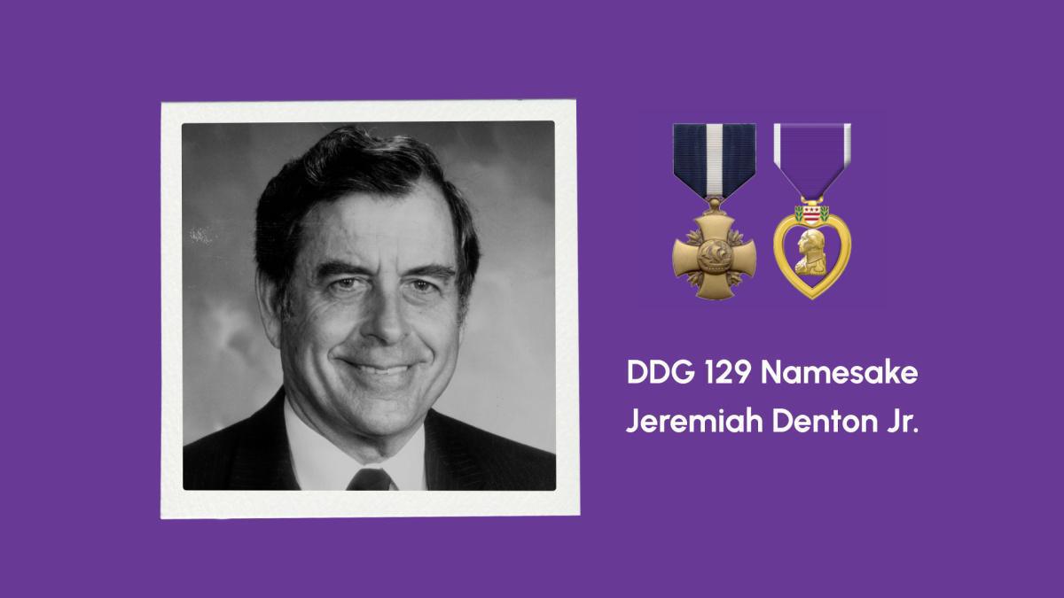 DDG 129 Christening | Jeremiah Denton: The Story of an American Hero 