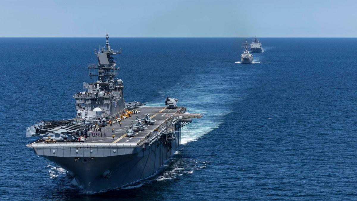 Ingalls Ships in Action | Iwo Jima Amphibious Ready Group Ingalls Ships in Action | Iwo Jima Amphibious Ready Group