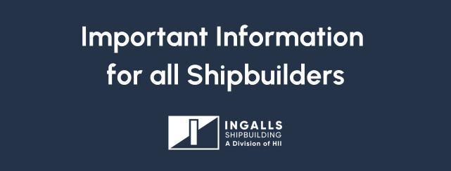 Important Information for all Shipbuilders