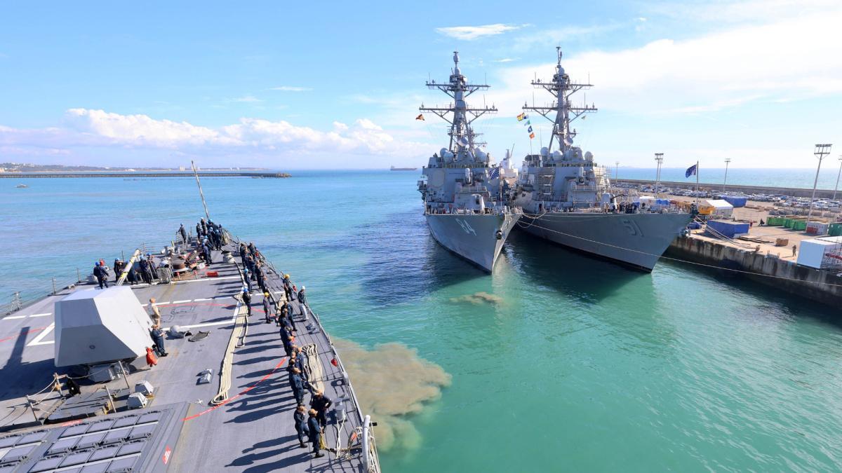 Warfighters in Action | Ingalls-built destroyers pier side in Spain Warfighters in Action | Ingalls-built destroyers pier side in Spain