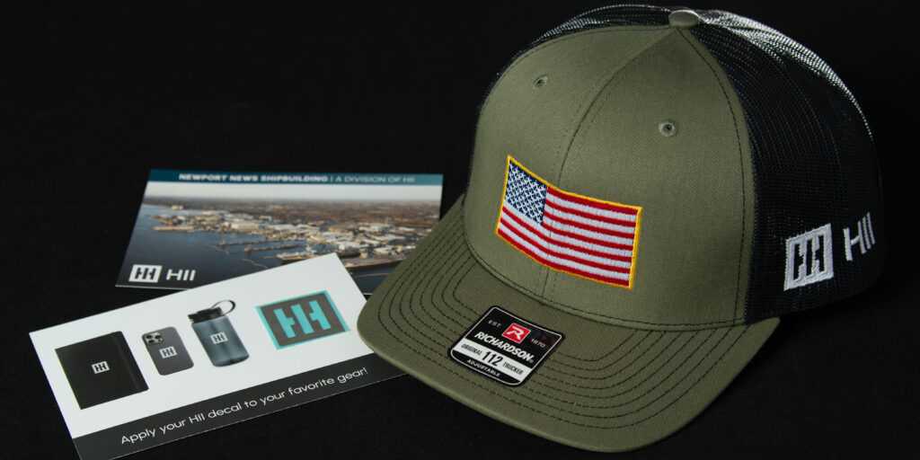 Thank You, Shipbuilders | HII gifts hats to all employees Thank You, Shipbuilders | HII gifts hats to all employees
