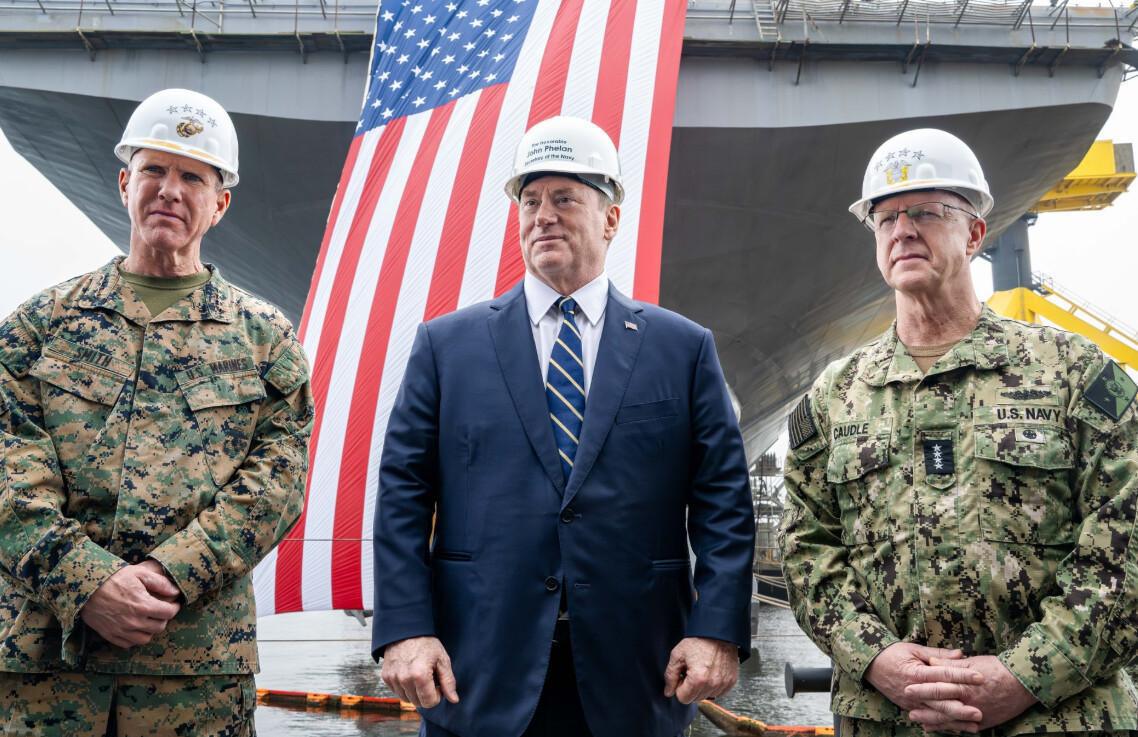 Ingalls hosts Secretary of the Navy and Top Naval Leaders 