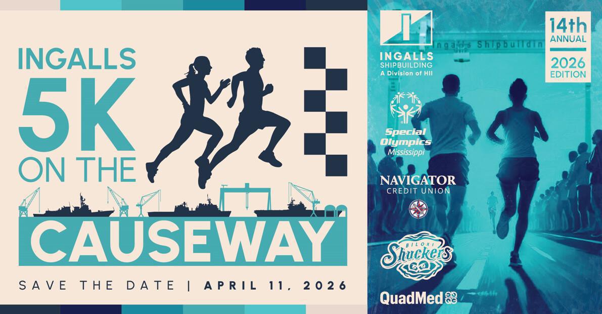 Race for a Cause | Ingalls 5K on the Causeway 2026 Race for a Cause | Ingalls 5K on the Causeway 2026