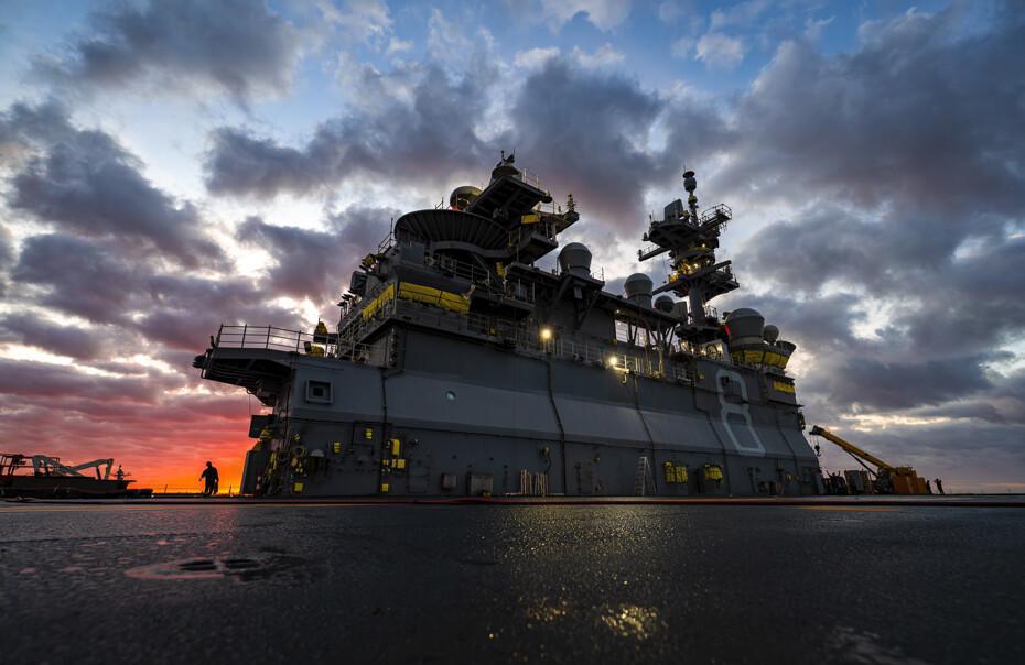 Shipbuilders Make Progress on Bougainville (LHA 8) 