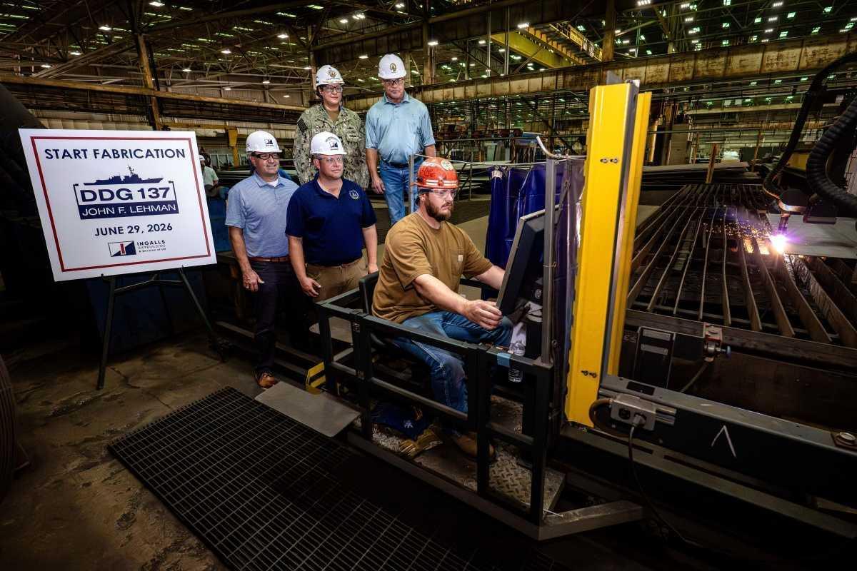 SHIP MILESTONE | Fabrication begins on DDG 137 