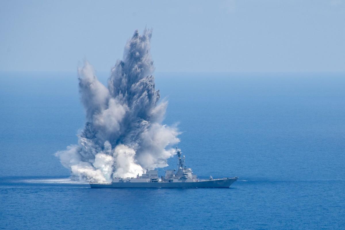 DDG 128 Completes First Full Ship Shock Trial 
