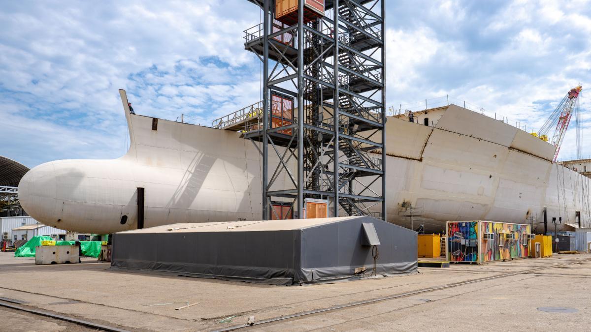 SHIP MILESTONE | LHA 9 Reaches Structural Welding Halfway Point 