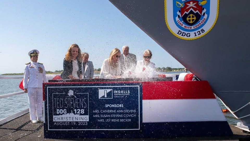 Ted Stevens' family visits namesake destroyer in San Diego ahead of Alaska commissioning Ted Stevens' family visits namesake destroyer in San Diego ahead of Alaska commissioning