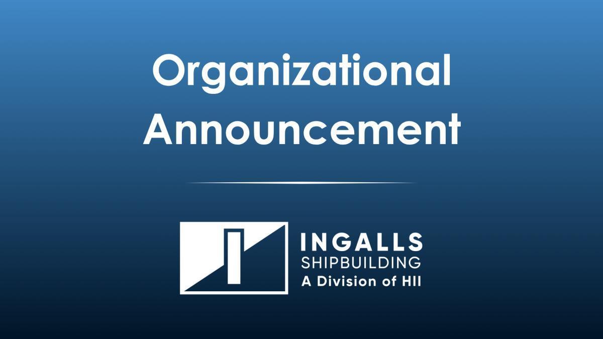 Organizational Announcement | Operations