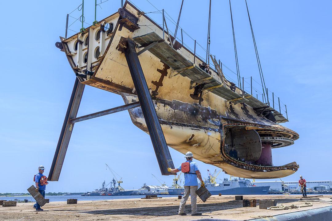 East Bank IPD Shop delivers DDG 128 sonar dome