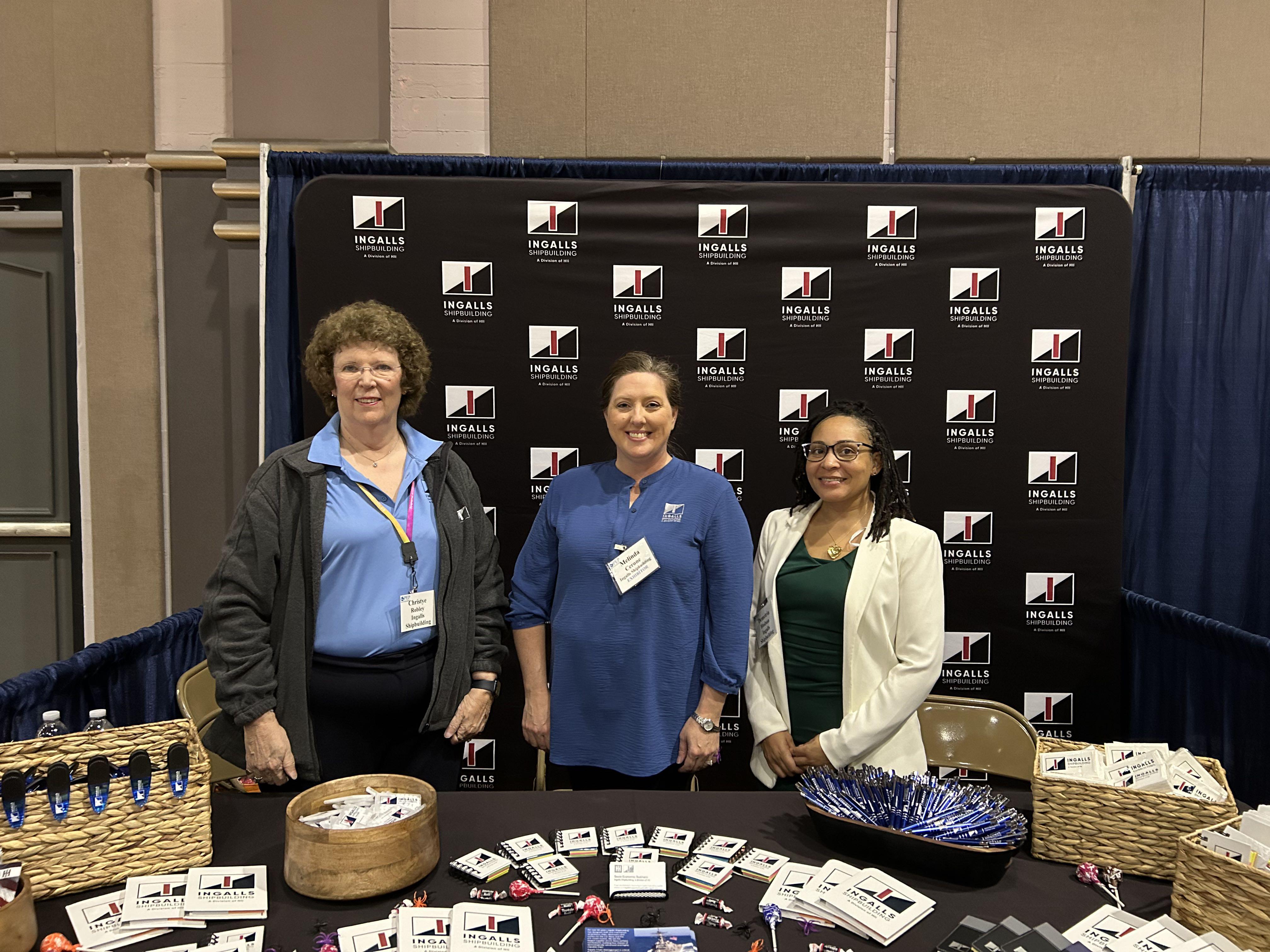 Shipbuilders represented Ingalls at the Stennis Business Council Industry Forum