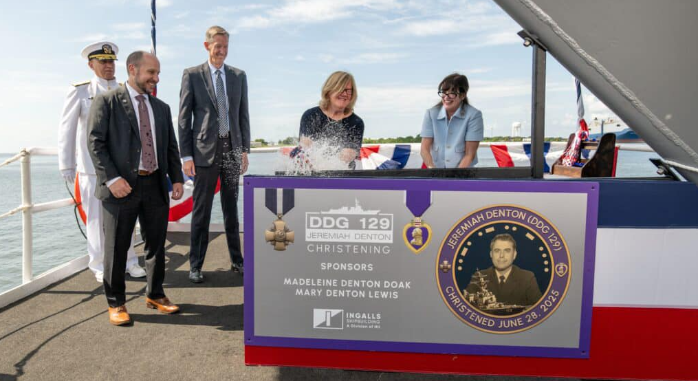 Jeremiah Denton (DDG 129) Christening