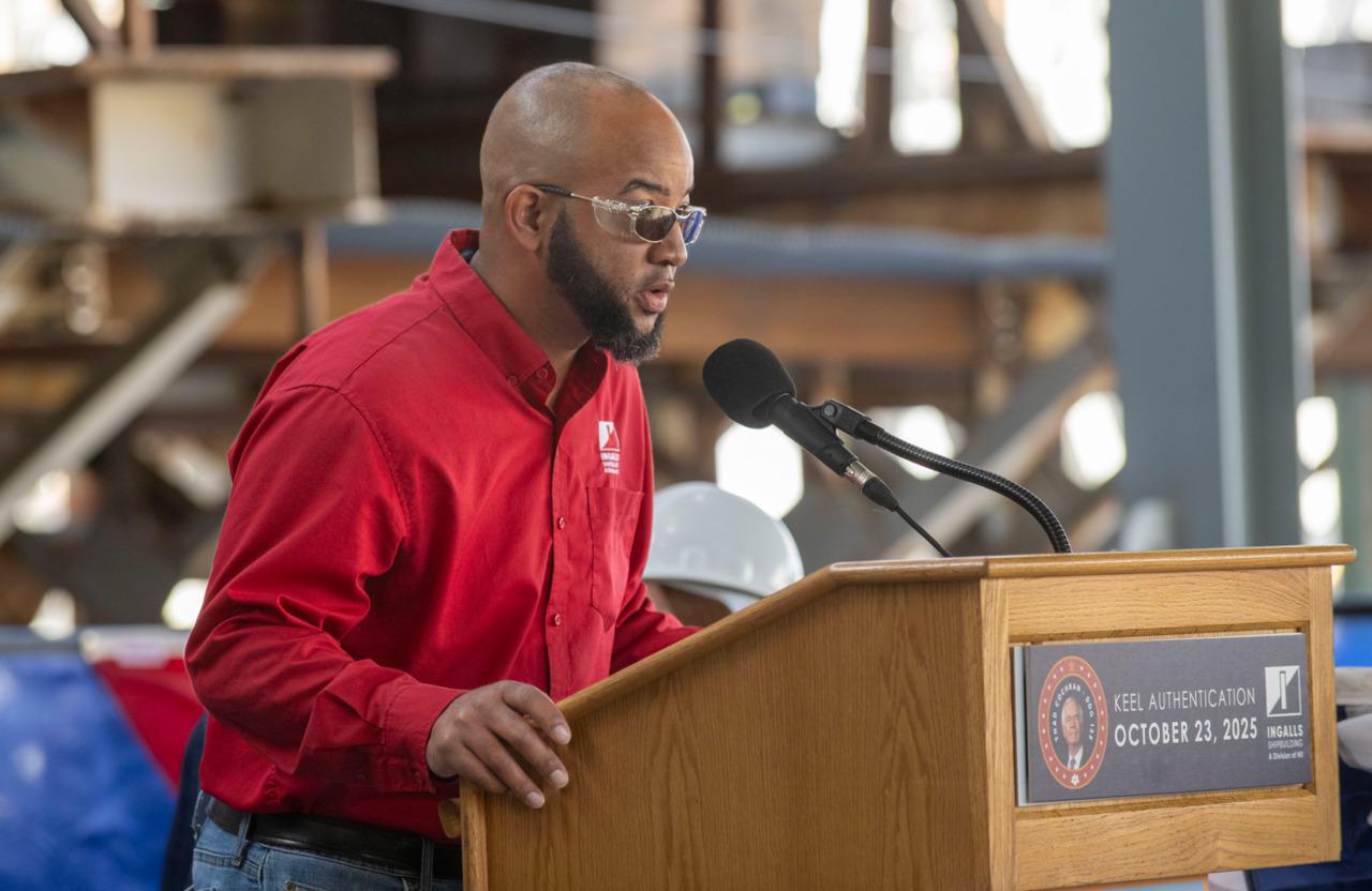 DDG 135 Keel Authentication Invocation | Jerome Dedeaux, Carpentry, general foreman