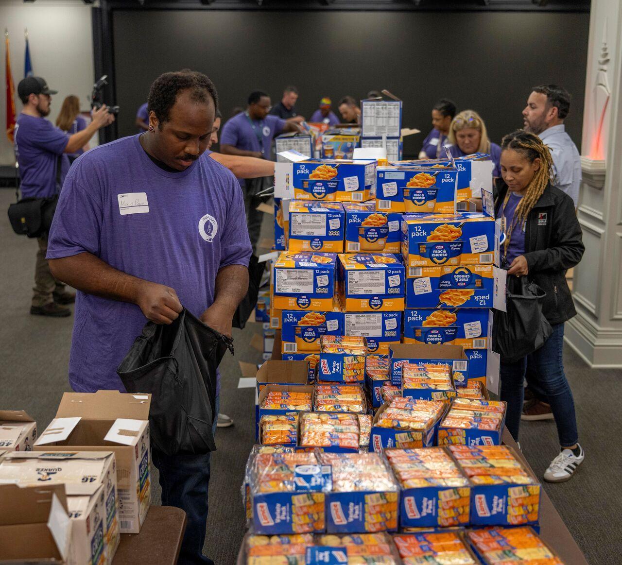 Ingalls Cares: Backpack Buddies Packing Event