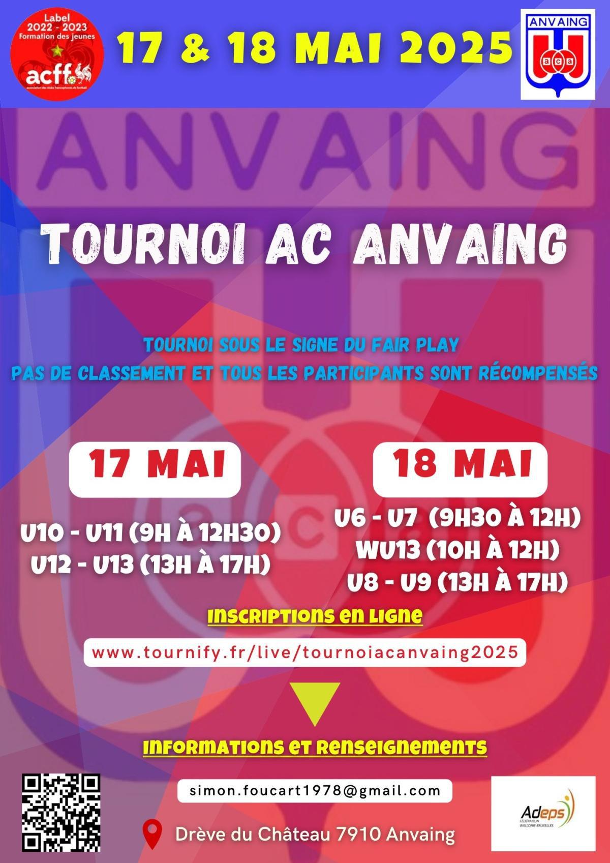 Tournoi AC Anvaing 2025.