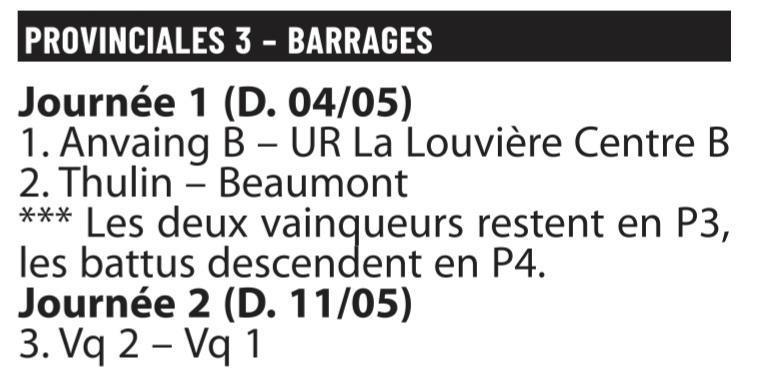 Barrages P3 